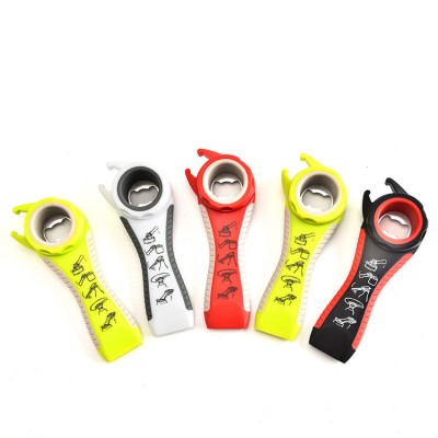 5 in 1 Creative Multifunction Stainless Steel Can Opener Beer Bottle Opener Super Good Jar Opener